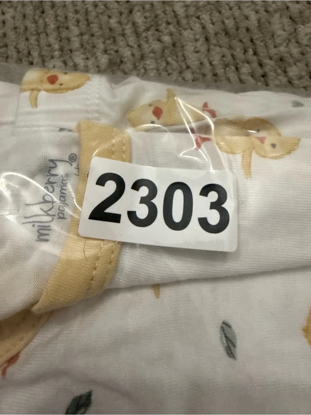 Milkberry Pajamas 3T Bamboo Yellow Duck Chick Print Two Piece Pajama Set